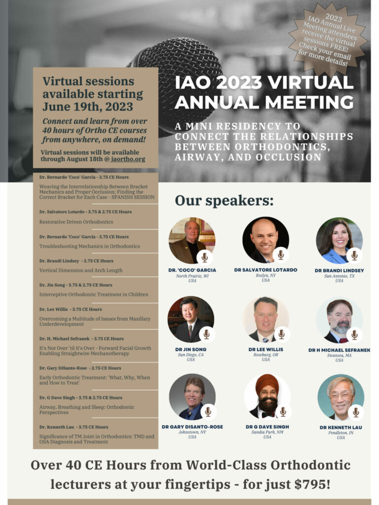 2023 IAO Annual Meeting Puerto Rico International Orthodontic