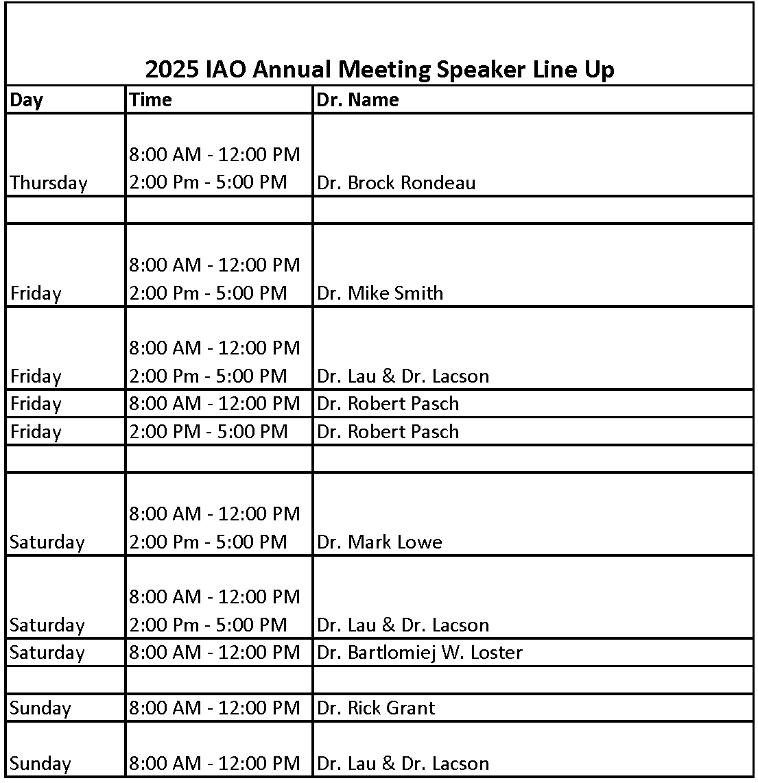 2024 Meeting Exhibit 2025 Annual Meeting International Association for Orthodontics